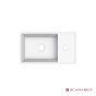 Νιπτήρας Πορσελάνης Teorema 41x23 (1 οπή) Scarabeo White 8031R4123-300