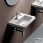 Νιπτήρας Πορσελάνης City 60x45 (1 οπή) Bianco Ceramica White MCITY82-300