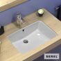 Νιπτήρας Πορσελάνης Υποκαθήμενος56x37,5 SEREL White 0561-300