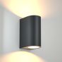 it-Lighting Michigan 2xGU10 Outdoor Up-Down Wall Lamp Anthracite D:14.7cmx9cm 80200144