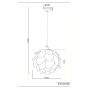 Φωτιστικό Κρεμαστό Πολύχρωμο Ø40 εκ. Διάφανο Ακρυλικό Trio Clover R30401069
