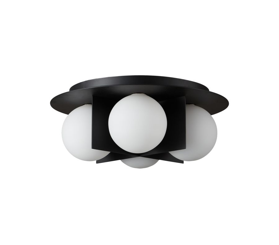 CCC 551 BK ΠΛΑΦΟΝΙΕΡΑ ΜΕΤΑΛΛΙΚΗ ΒΑΣΗ ΜΑΥΡΗ ΜΕ 4 ΜΠΑΛΕΣ 4xG9 ARlight 0064218