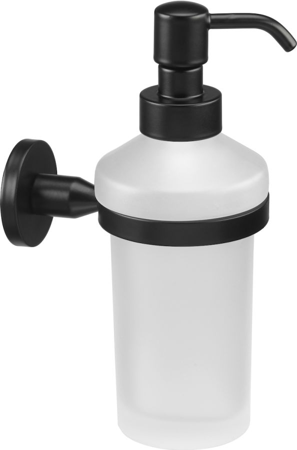 Ντισπένσερ (Διανομέας) Υγρού Σαπουνιού Επίτοιχο Μαύρο Ματ Verdi Sigma Black 3030005