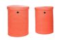 Καλάθι Αποθήκευσης -Απλύτων με καπάκι Μικρό Πορτοκαλί Ø38/36*50 εκ. Sila 4465Μ