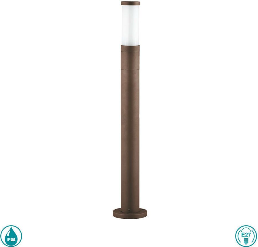 Στύλος-Κολωνάκι Ύψος 75εκ. Εξ.Χώρου Αλουμινίου Καφέ Ανθυγρό IP651*E27 Viokef Cavo 4036802