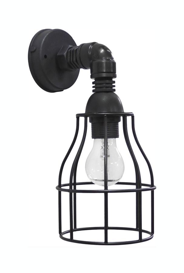 Φωτιστικό επιτοίχιο / απλίκα PP-27AP/FUN-10 90 1/L BLACK Heronia 31-0225