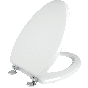 Κάλυμμα Λεκάνης WC Polyester B.T Λευκό 43-49x36cm Οπές 11-20cm Ideal Standard Capri-Cesame Erica-Fenise Elvit 0099