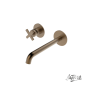 Μπαταρία Νιπτήρα Τοίχου Εlle Cross La Torre Antique Brass 38032-221