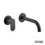 Μπαταρία Νιπτήρα Τοίχου Slim Vicario Black Matt 500045-400