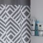 Angoli 180x200 grey κουρτίνα μπάνιου υφασμάτινη Sealskin 233561312