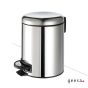 Χαρτοδοχείο Επιδαπέδιο 5l soft-close Geesa Inox Chrome 645-100
