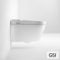 Λεκάνη Κρεμαστή PURA/59 Swirlflush με σύστημα ηλεκτρονικού μπιντέ, White GSI Ιταλίας 7418K-300