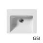 Νιπτήρας Πορσελάνης Norm 42x34 (1 οπή) GSI White 8685-300