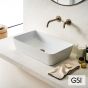 Νιπτήρας Πορσελάνης Sand 60x38 GSI White 9036-300