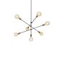 SE 136-7 CODY PENDANT BLACK & BRUSHED BRASS Δ4 HOMELIGHTING 77-3534