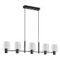 SE21-BL-120-SH1 ADEPT BLACK PENDANT WHITE SHADE+ HOMELIGHTING 77-8293