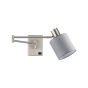 SE21-NM-52-SH2 ADEPT WALL LAMP Nickel Matt Wall lamp with Switcher and Grey Shade+ HOMELIGHTING 77-8373