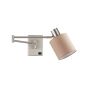 SE21-NM-52-SH3 ADEPT WALL LAMP Nickel Matt Wall lamp with Switcher and Brown Shade+ HOMELIGHTING 77-8374