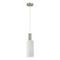 SE21-NM-4-GL3 ADEPT TUBE Nickel Matt Pendant White Glass+ HOMELIGHTING 77-8470