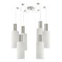 SE21-NM-4-NM6-GL3 ADEPT TUBE Nickel Matt Pendant White Glass+ HOMELIGHTING 77-8471