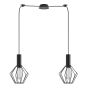 SE21-BL-4-BL2-GR1 ADEPT TUBE Black Pendant Black Metal Grid+ HOMELIGHTING 77-8529