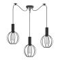 SE21-BL-4-BL3-GR2 ADEPT TUBE Black Pendant Black Metal Grid+ HOMELIGHTING 77-8535