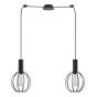 SE21-BL-4-BL2-GR2 ADEPT TUBE Black Pendant Black Metal Grid+ HOMELIGHTING 77-8536