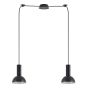 SE21-BL-4-BL2-MS3 ADEPT TUBE Black Pendant Black Metal Shade+ HOMELIGHTING 77-8557