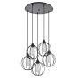 SE21-BL-B10-5BL-GR2 ADEPT PENDANT Black Metal Grid Pendant+ HOMELIGHTING 77-8758