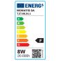 Λαμπήρας Filament Dimmable ST64 64x140mm 8w 2200K 650lm Μελί 220-240V 360° Inlight 7.27.08.24.1