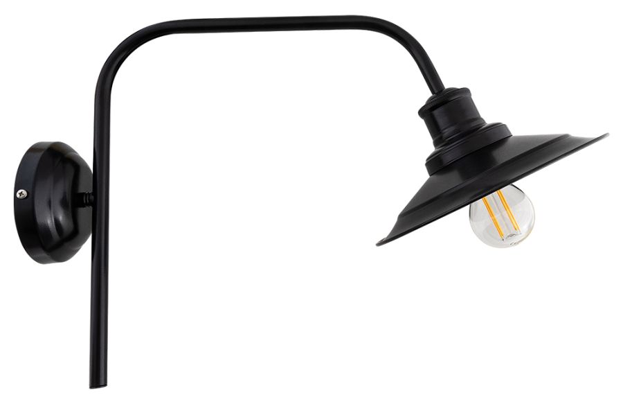 WLA 232 BK ΑΠΛΙΚΑ ΚΑΜΠΥΛΗ ΜΕΓΑΛΗ ΜΑΥΡΗ 1ΧΕ27 ARlight 0301167