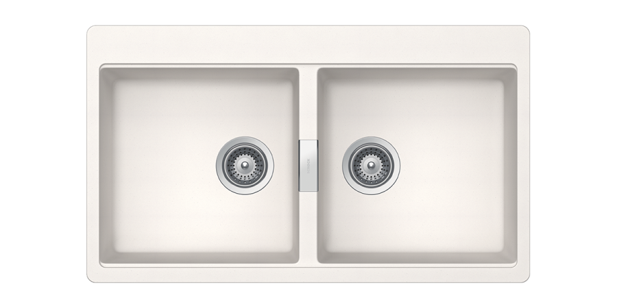 Νεροχύτης Ένθετος Ερμάριο 86 εκ.50 εκ.Γρανίτης Polaris Schock Cristadur Mono 15295-1302