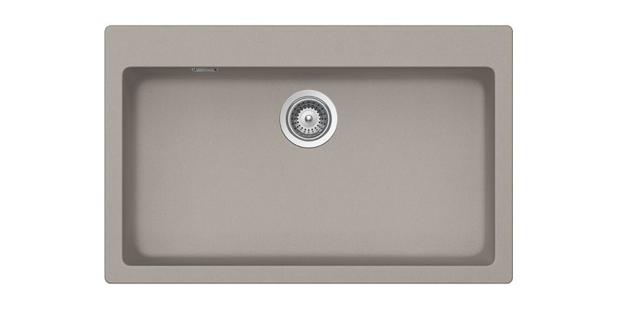 Νεροχύτης Ένθετος 79*50 εκ.Γρανίτης Concrete Beton Schock Cristalite Manhattan 30080-1451