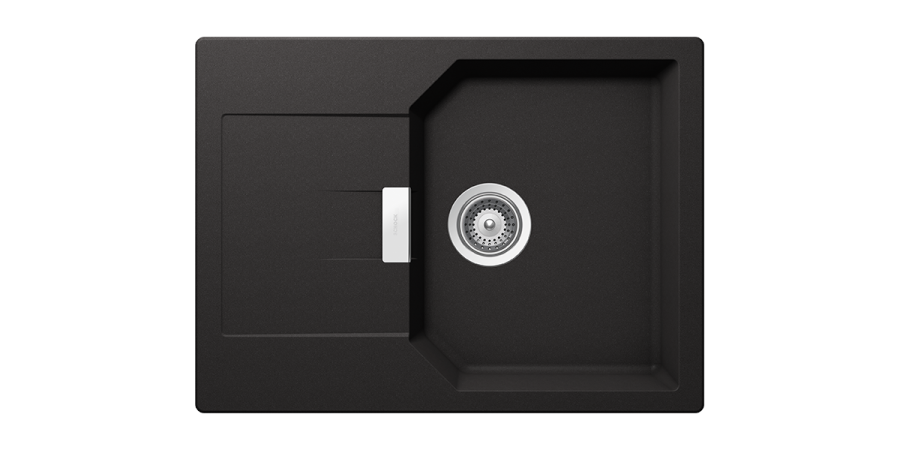 Νεροχύτης Ένθετος M69xΠ51 εκ.Γρανίτης Nero Schock Cristalite Manhattan 30170-1401