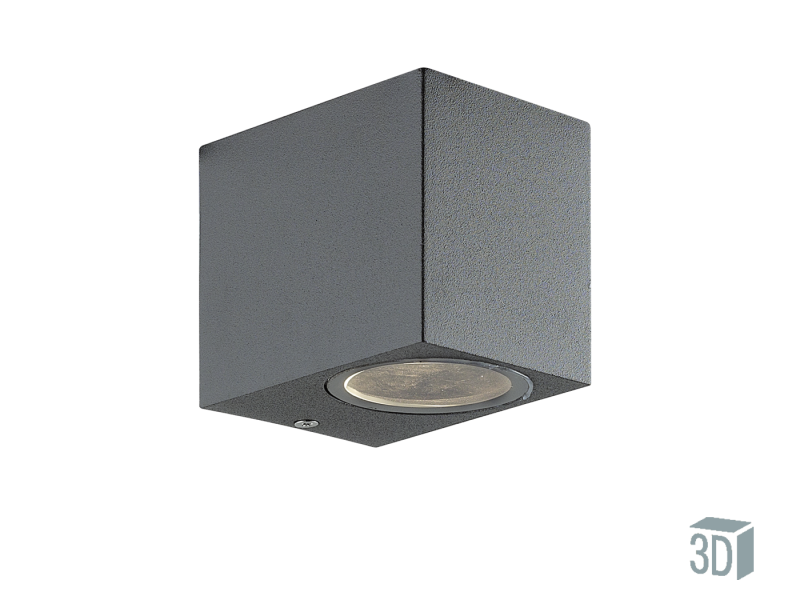 Απλίκα IP54 Μονόφωτη 1*GU10 Ανθρακί Αλουμίνιο Viokef Tilos 4099500