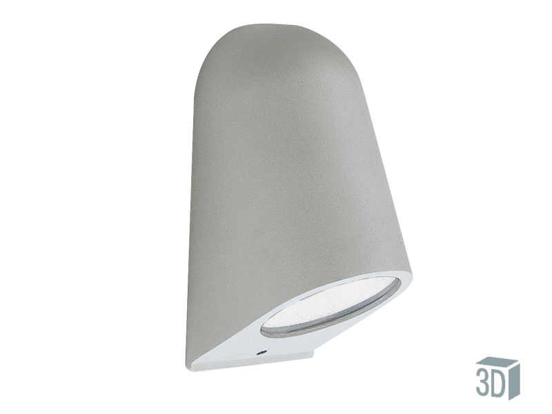 Απλίκα Εξ.Χώρου IP54 5w Led 1*GU10 Γκρι Αλουμίνιο Viokef Hydra 4136200