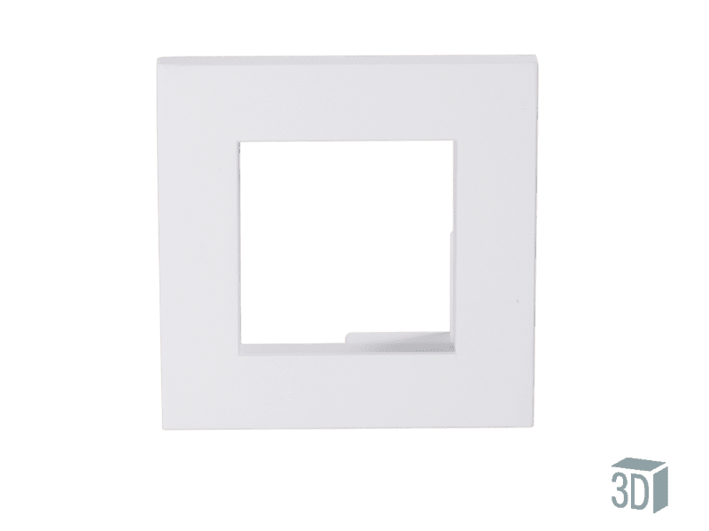 Απλίκα 6watt led 3000K 510lm Ανθυγρή IP54 Επίτοιχη Λευκό Αλουμίνιο Viokef Santorini Square 4158500