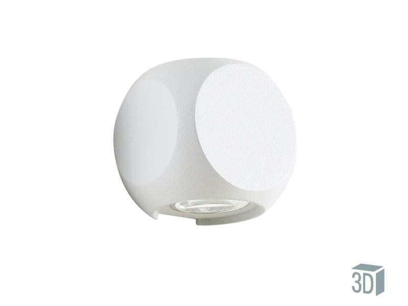 Απλίκα Αλουμινίου Up-down Λευκή Led 2*2w 235lm 3000K 47° IP54 Viokef Ballito 4210900