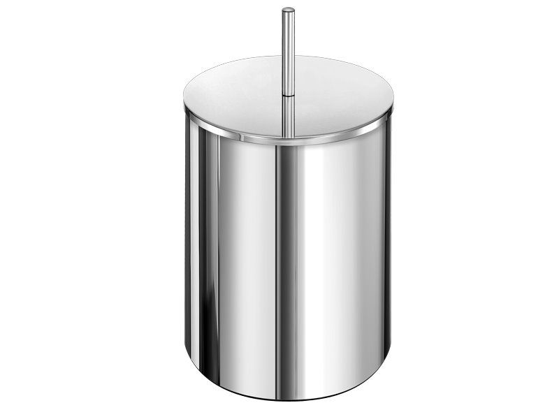 Χαρτοδοχείο Χρωμέ 5lt 20,5x32,5εκ. Sanco Waste Bins 90606-A03