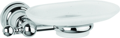 Σαπουνοθήκη Γυαλί Χρώμιο Bronze Art Imia 101A-10