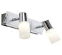 Σποτ Δίφωτη Ράγα Χρωμέ L36xH18cm Led 4,3w 2x430lm 3000K Trio Lighting Clapton 821410305Clapton Trio Lighting 821470205