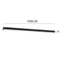 Γραμμικό Οροφής Ράγα 1500x36xH75mm Led 40w 4400lm 3000K 170° 240-240V Μαύρο Viokef Aria 3911-0118-3-B-N