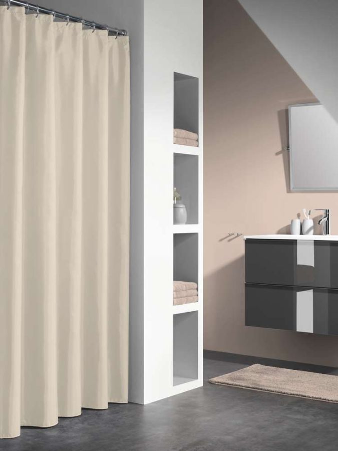 Granada 180x200 beige κουρτίνα μπάνιου πλαστική Sealskin 217001360