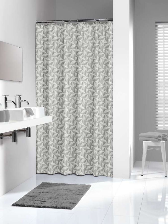 Piega 180x200 grey κουρτίνα μπάνιου υφασμάτινη Sealskin 233591311