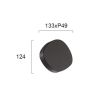 Απλίκα Επίτοιχη Εξ.Χώρου IP44 7w Led 511lm 3000K Γωνία Φωτισμού 93°, Ανθρακί Αλουμίνιο Viokef Onda 4223600