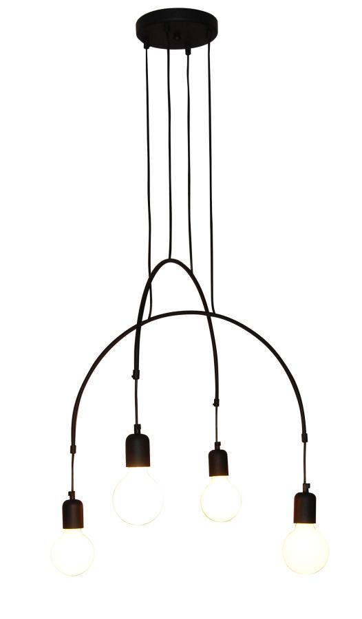 HL-3527-4 EVERDINA BLACK PENDANT HOMELIGHTING 77-3822