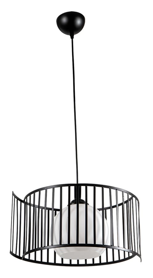 PDC 6086 BK 1/Φ ΜΕΤΑΛΛΙΚΕΣ ΜΑΥΡΕΣ ΒΕΡΓΕΣ & ΟΠΑΛΙΝΑ ΓΥΑΛΙ 1ΧΕ27 ARlight 0084491