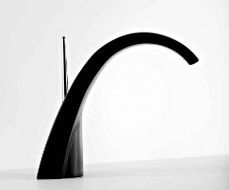 Horus Nouvelle Vague 40.260NC Μπαταρία Νιπτήρος Α/Β, Μαύρο-Χρωμέ