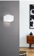 Φωτιστικό Τοίχου Λευκό Αλουμίνιο L13xA9xH8cm LED 3000K 670lm Eglo Sania 4 13cm 98421