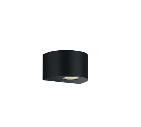 Πλαφονιέρα Επιτοίχια Στεγανή IP44 Ενσωματωμένο LED SMD 2x2w 3000K 200lm Μαύρο Χρώμα R28232632 Trio Lighting Rosario R28232632